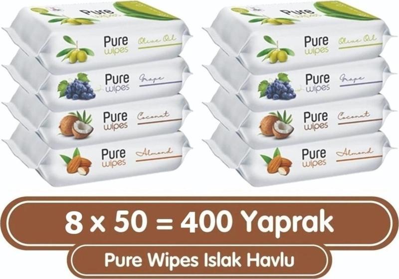 Wipes Islak Havlu 8X50 (400 Yaprak)