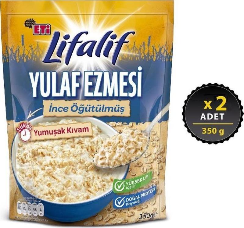 Lifalif İnce Öğütülmüş Yulaf Ezmesi 350 g x 2 Adet