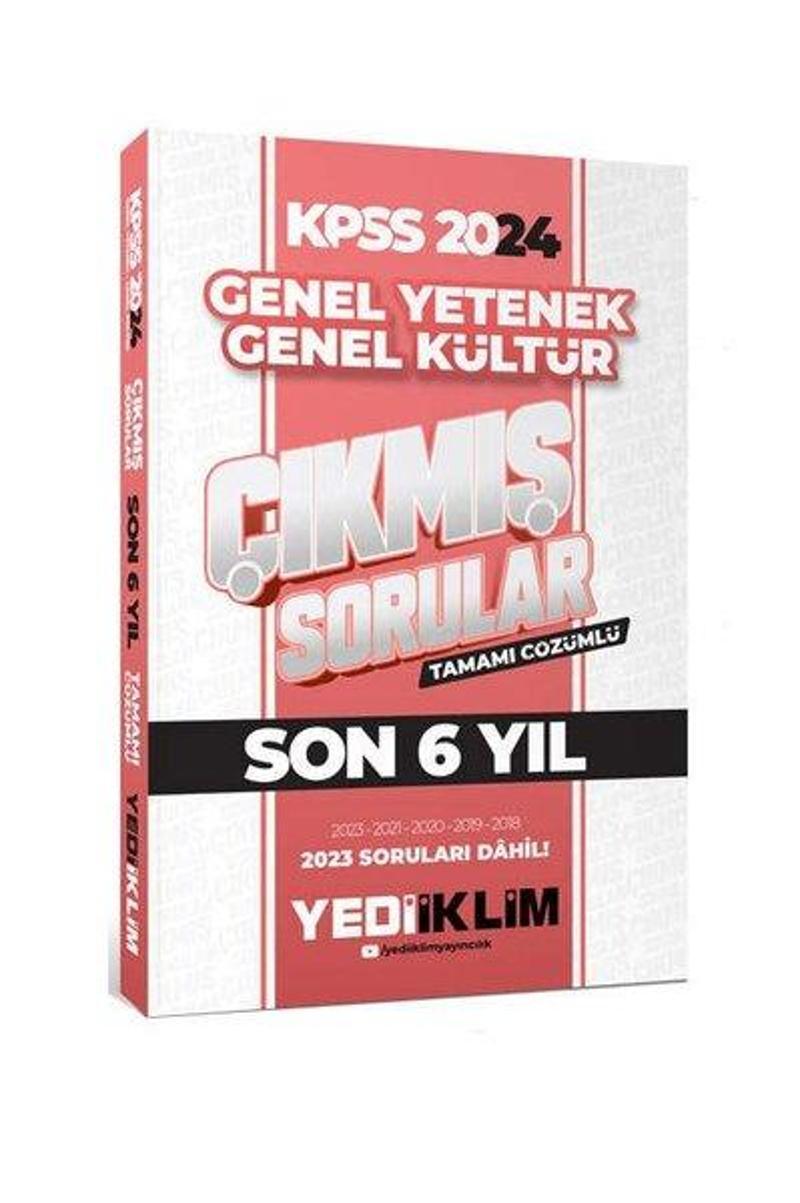 2024 KPSS Lisans Genel Yetenek Genel Kültür Son 6 Yıl Tamamı Çözümlü Çıkmış Sorular