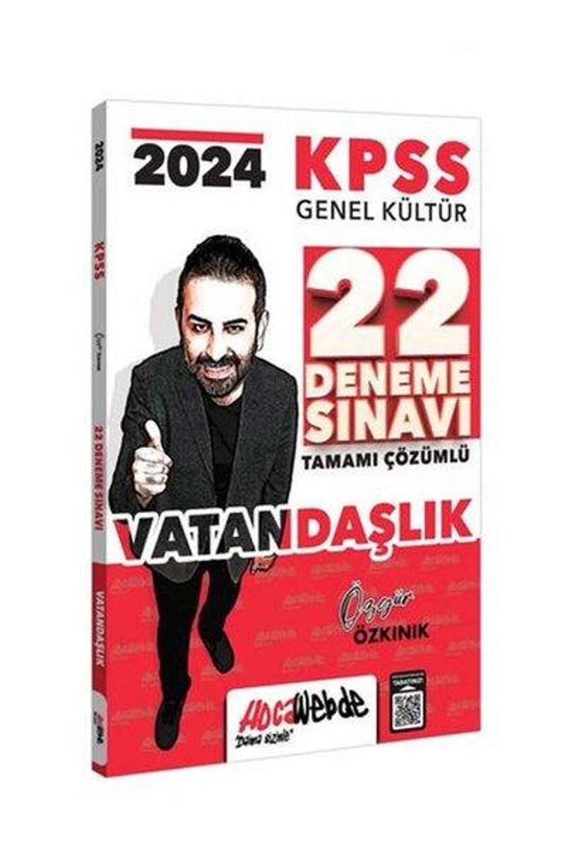 2024 KPSS Genel Kültür Vatandaşlık Tamamı Çözümlü 22 Deneme Sınavı