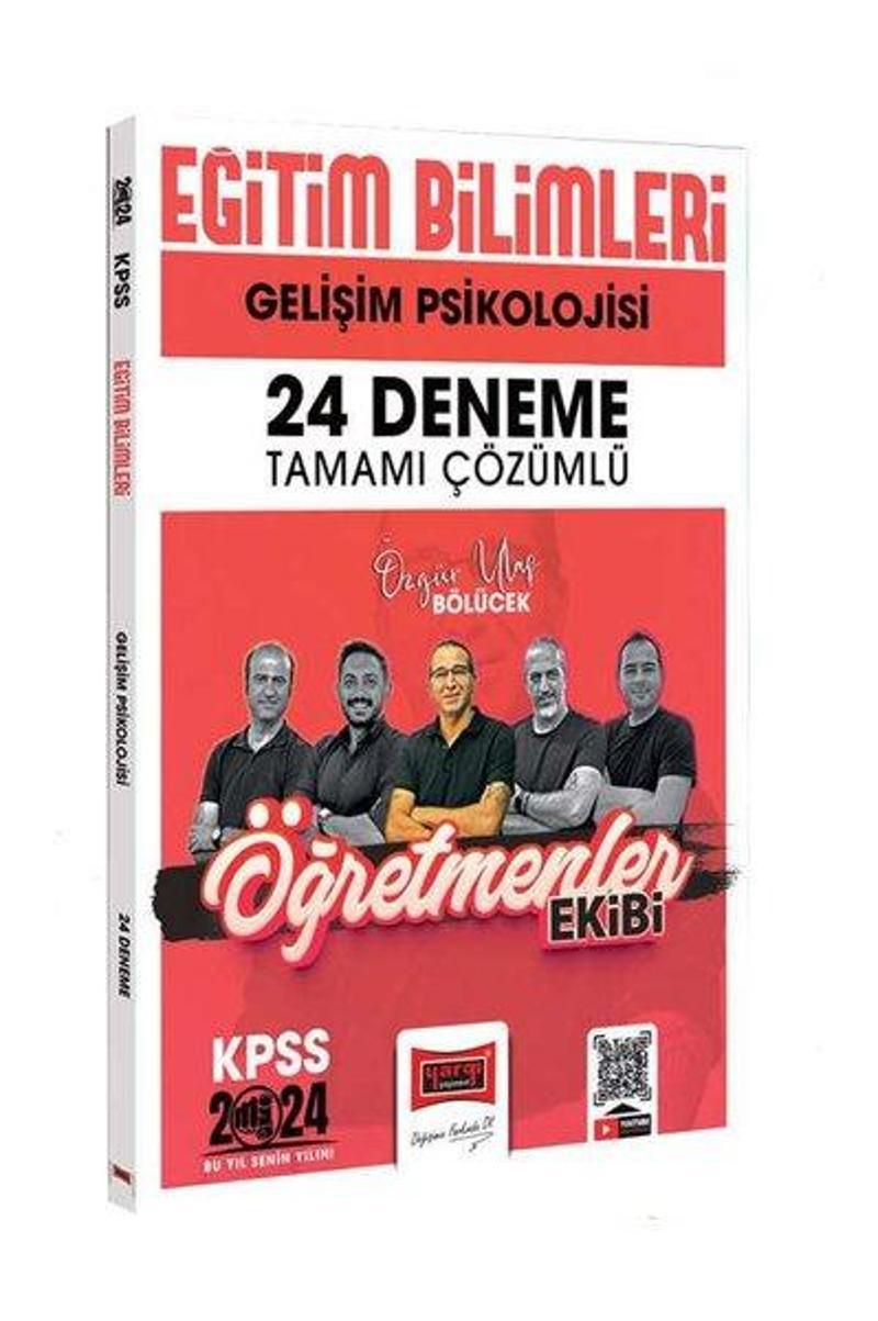 2024 KPSS Eğitim Bilimleri Öğretmenler Ekibi Gelişim Psikolojisi Tamamı Çözümlü 24 Deneme