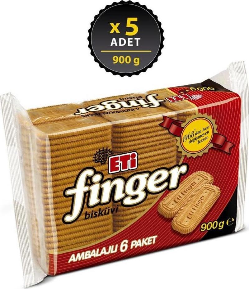 Finger Bisküvi 6'lı 900 gr x 5 Adet