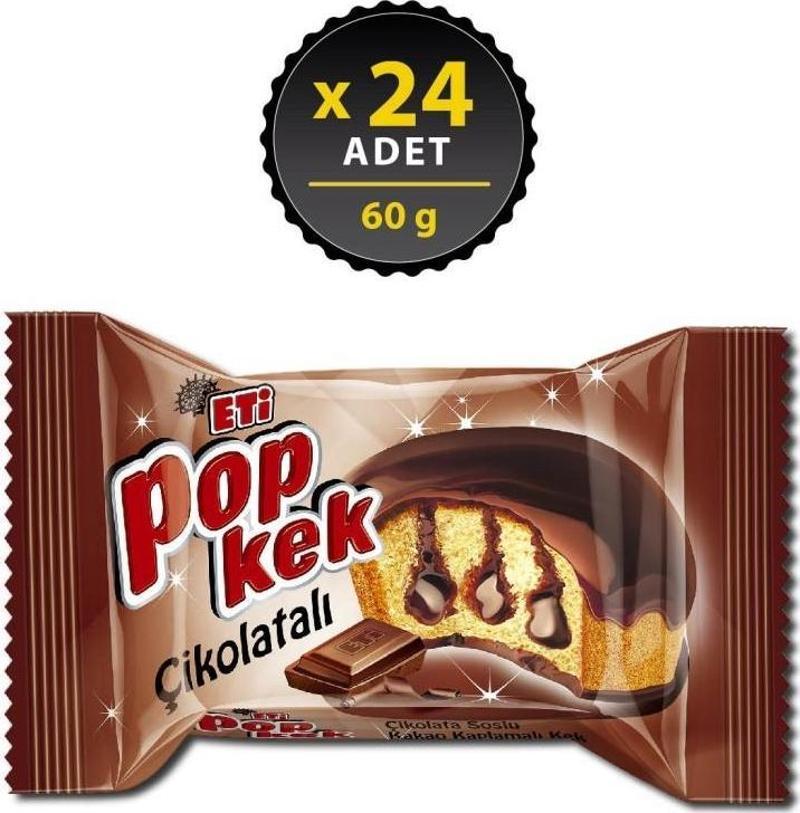 Popkek Çikolatalı 60 gr x 24 Adet