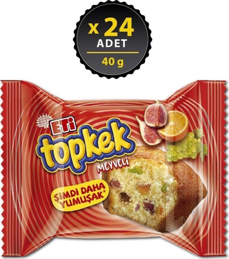 Topkek Meyveli 40 gr x 24 Adet