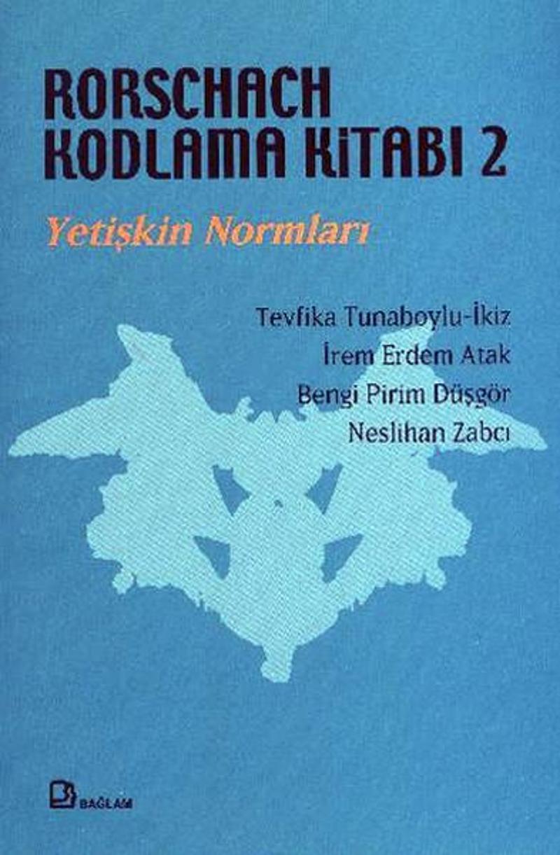 Bağlam Yayıncılık Rorschach Kodlama Kitabı 2 - Yetişkin Normları - Kolektif
