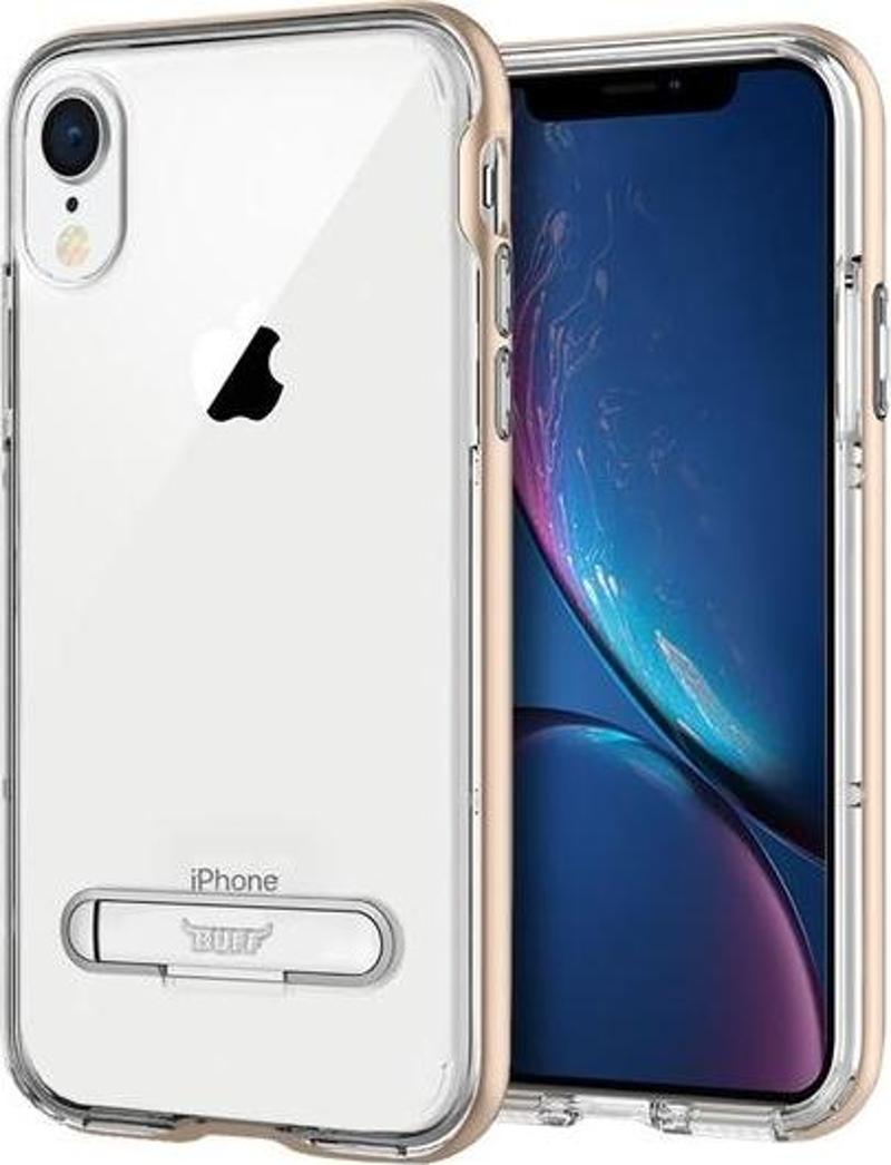 iPhone XR ile Uyumlu Air Bumper Kılıf Gold