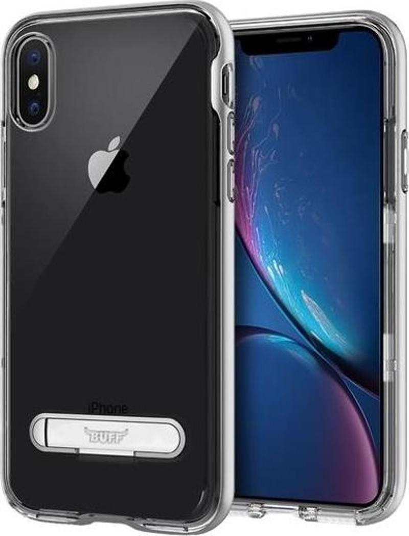 iPhone Xs Max ile Uyumlu Air Bumper Kılıf Silver