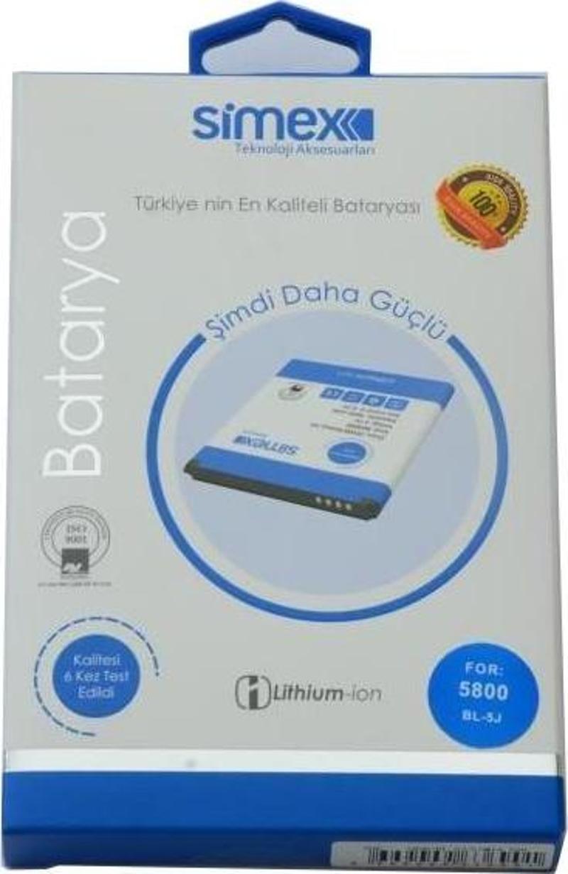 5800 ile Uyumlu Batarya BL-5J