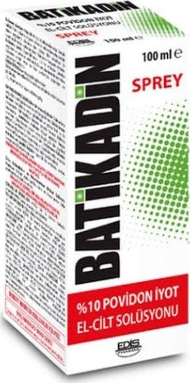 Batikadin Antiseptik Sprey Şişe 100 ml