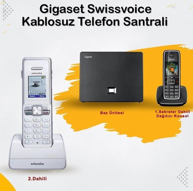 Gigaset C530 2 Dahili Swissvoice Telsiz Kablosuz Telefon Santrali