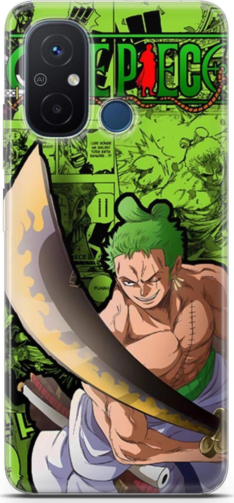 Xiaomi Redmi 12c uyumlu Anime 10 HD UV Baskı One Piece Zoro