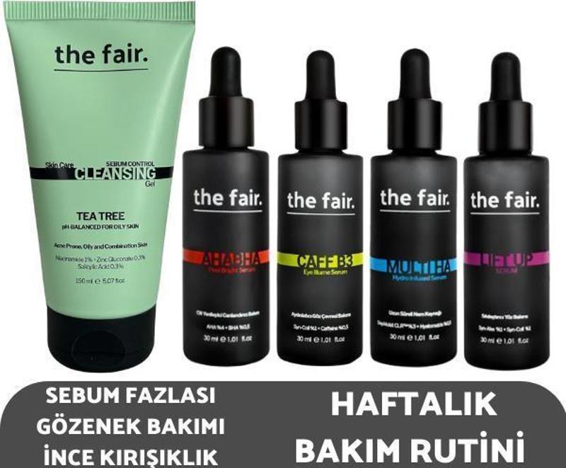 Sebum Fazlası Gözenek Fazlası İnce Kırışıklık Haftalık Bakım Rutini