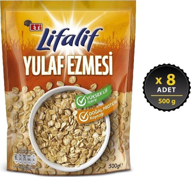 Lifalif Yulaf Ezmesi 500 g x 8 Adet