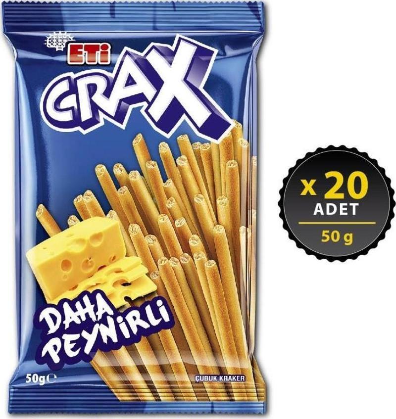 Crax Peynirli Çubuk Kraker 50 g x 20 Adet