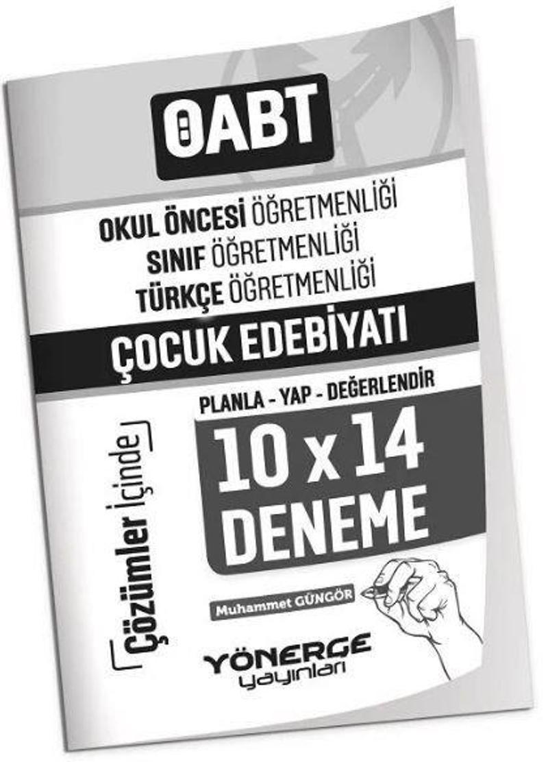 Yönerge Yayınları ÖABT Okul Öncesi Sınıf Türkçe Öğretmenliği Çocuk Edebiyatı 10x14 Deneme