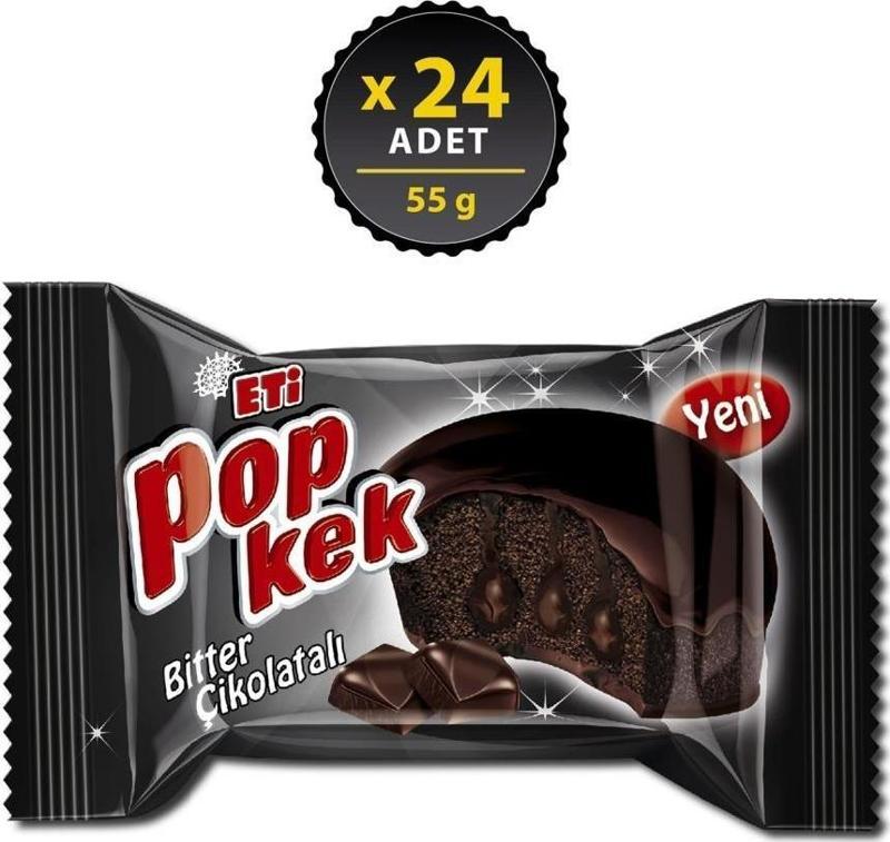 Popkek Bitter Çikolatalı 55 g x 24 Adet