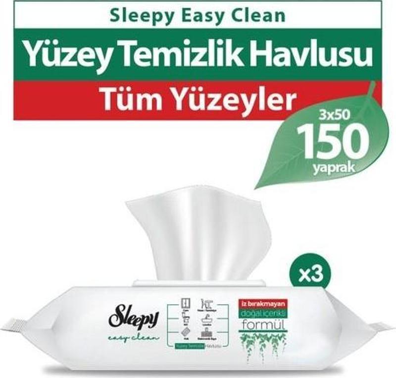 Easy Clean Yüzey Temizlik Havlusu 3 x 50 Yaprak