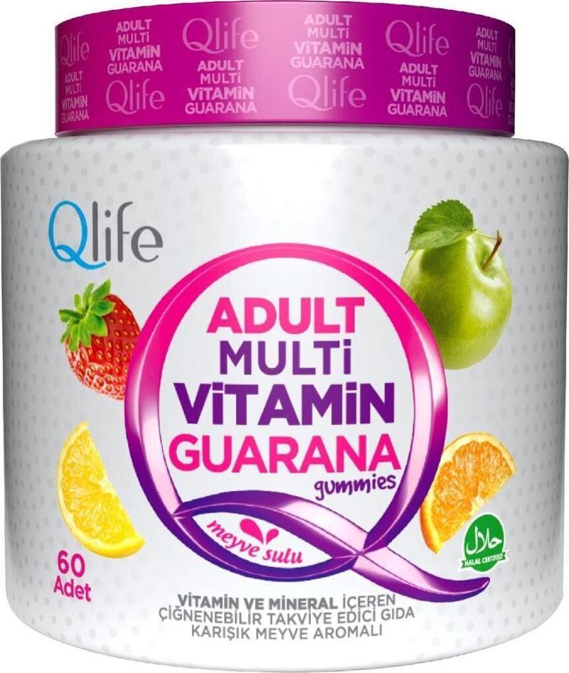 Adult Multivitamin Guarana Gummies 60 Çiğnenebilir Tablet