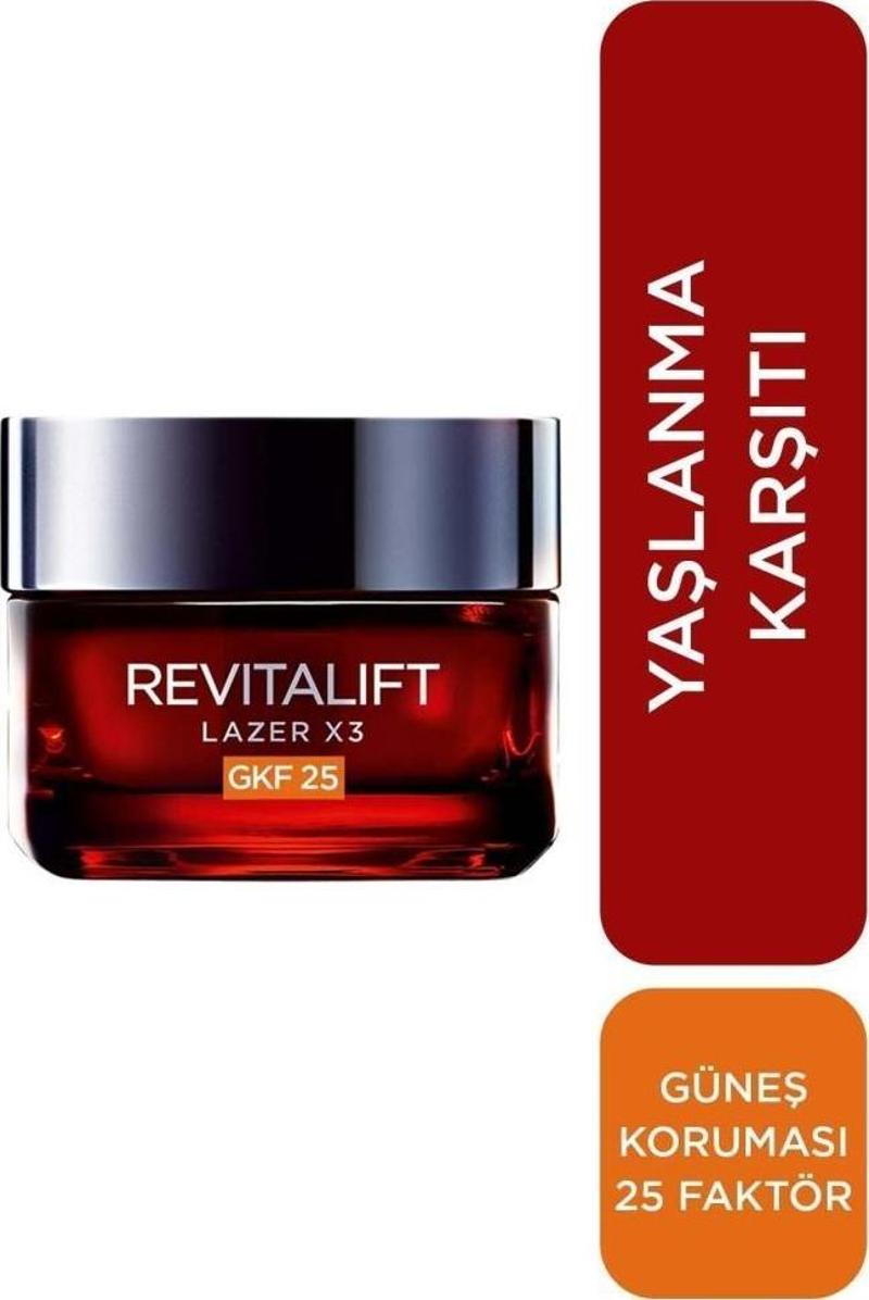 Revitalift Lazer X3 Leke ve Kırışıklık Karşıtı Bakım GKF25 SPF25