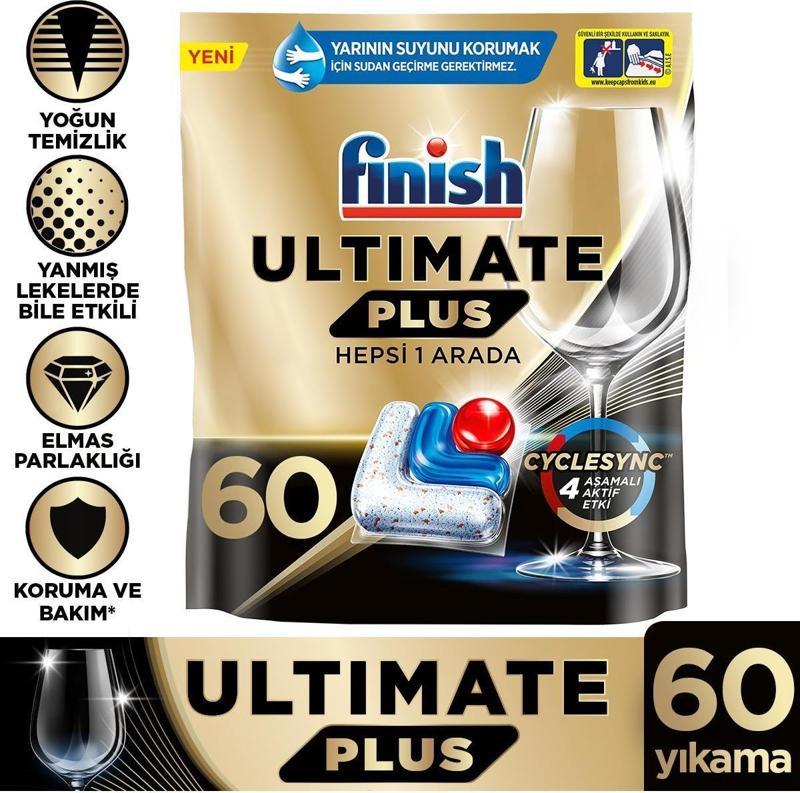 Ultimate Plus 60 Kapsül Bulaşık Makinesi Tableti