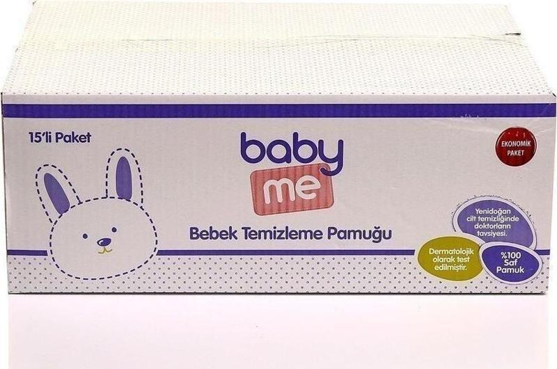 60'lı 15 Paket Bebek Temizleme Pamuğu