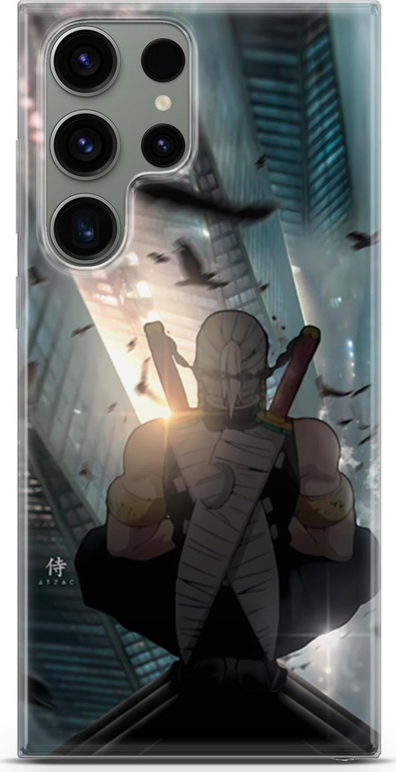 Samsung Galaxy S23 Ultra için Anime 16 Baskılı Telefon Kabı Demon Slayer Tengen