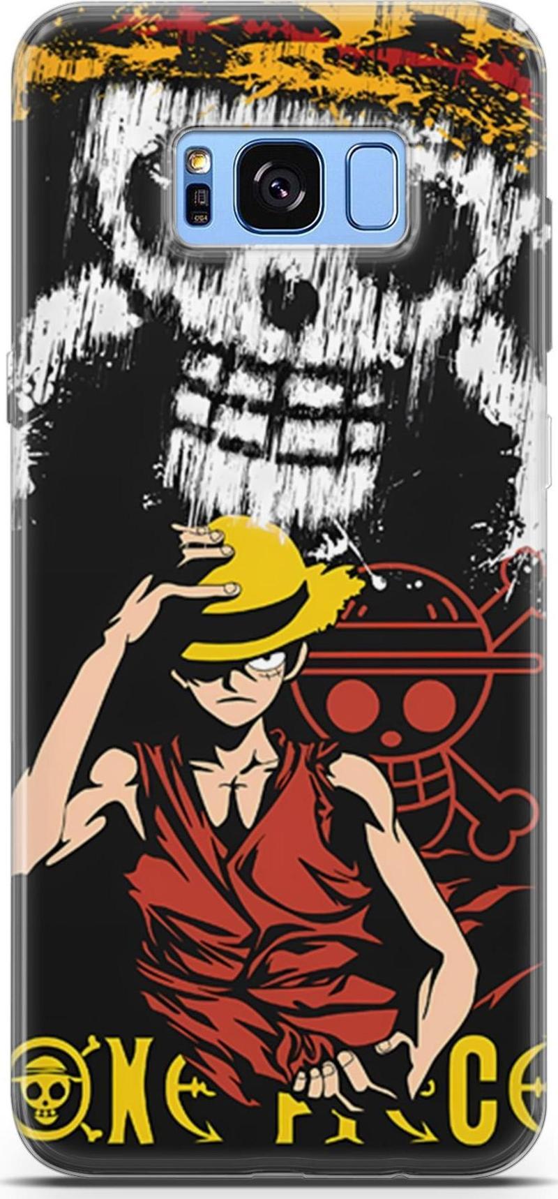 Samsung Galaxy S8 Plus için Anime 24 Telefon Kabı One Piece Luffy II