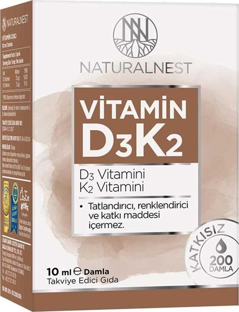 Vitamin D3K2 Damla 10 ml