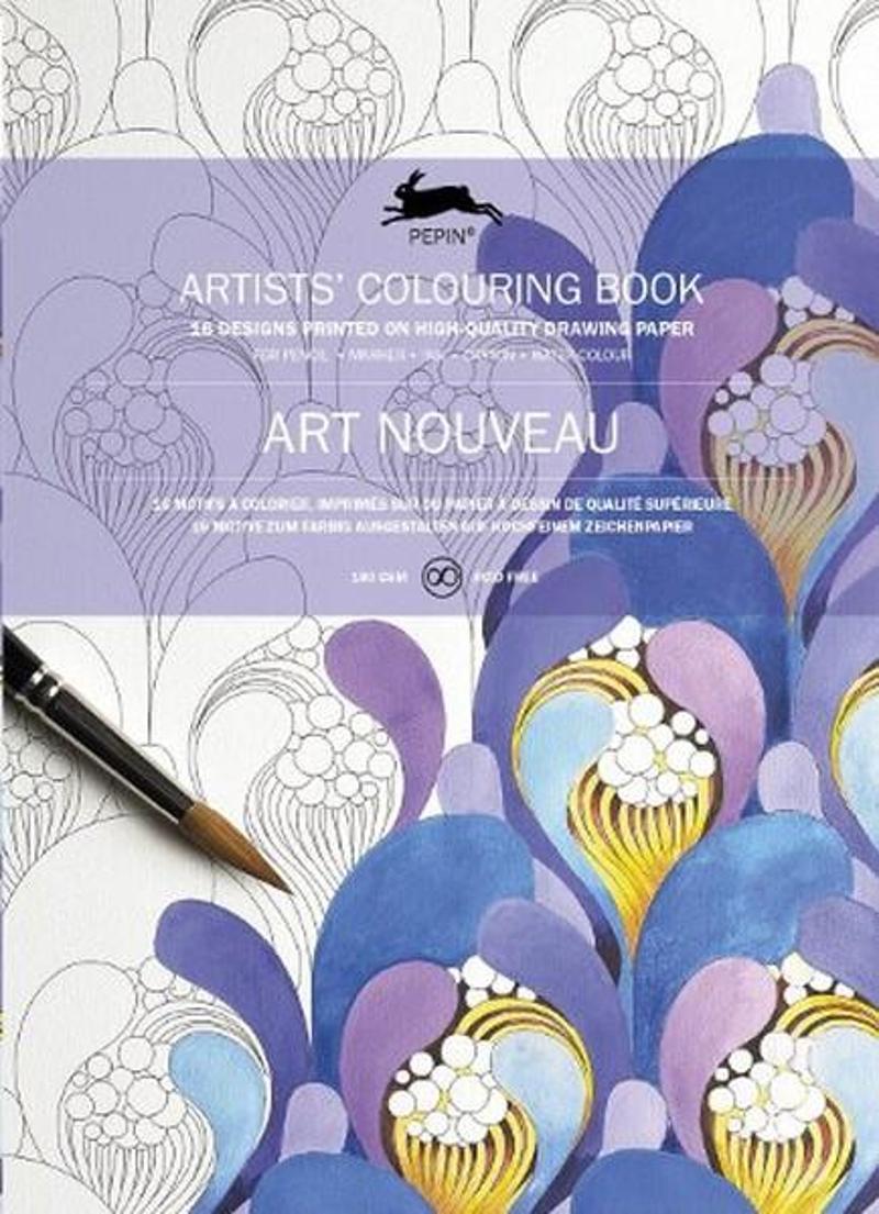 Pepin Press Art Nouveau: Artists' Colouring Book - Pepin Van Roojen