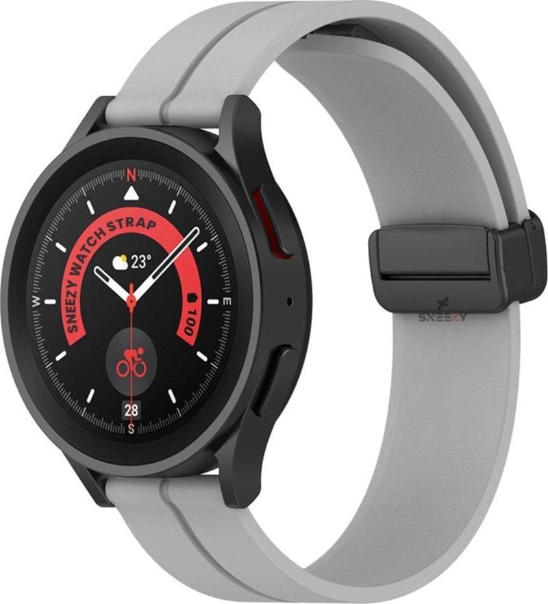 Samsung Gear S3 Frontier R760 – S3 Classic R770 22Mm Uyumlu Coastal Manyetik Tokalı Silikon Kordon