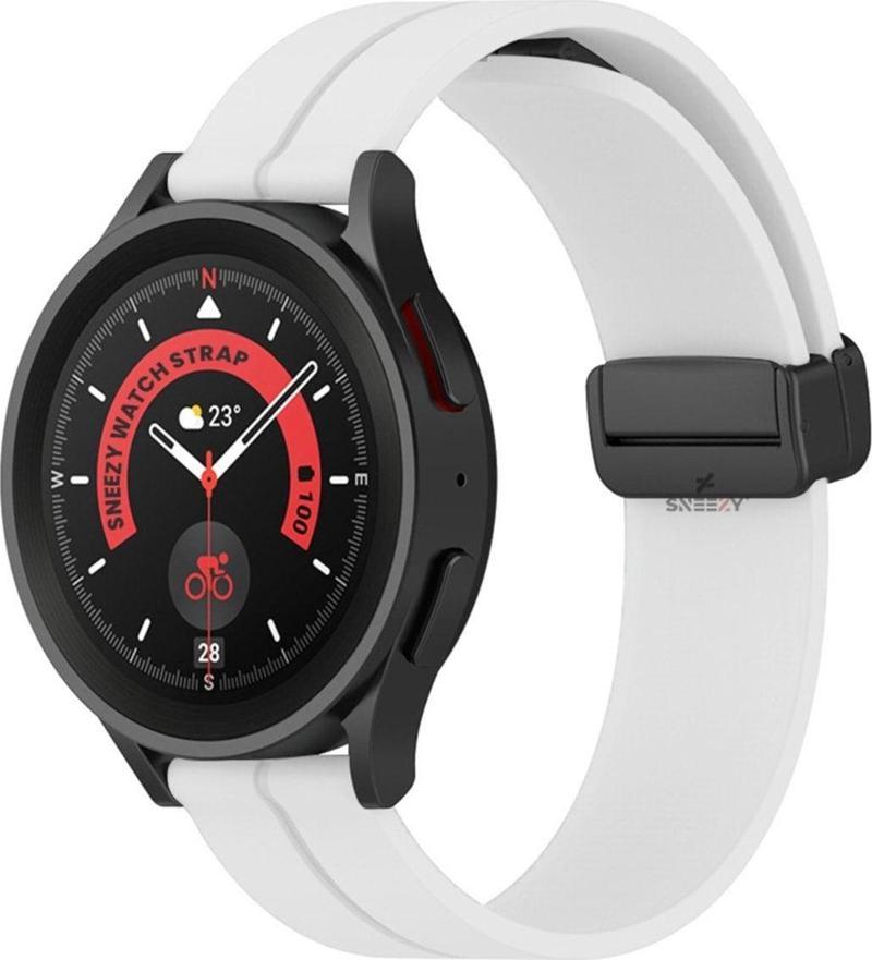 Samsung Galaxy Watch 6 – Classic 40-43-44-47Mm Uyumlu 20Mm Coastal Manyetik Tokalı Silikon Kordon