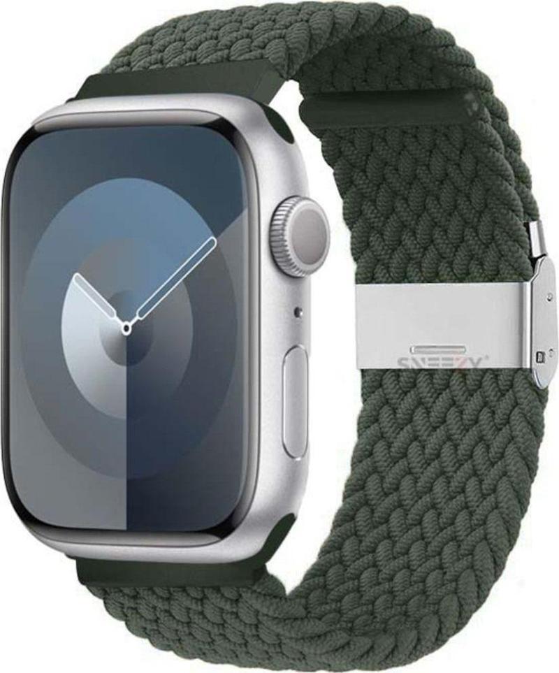 Apple Watch 38-40-41Mm İle Uyumlu Metal Klips Solo Fiberlink Örgü Kordon