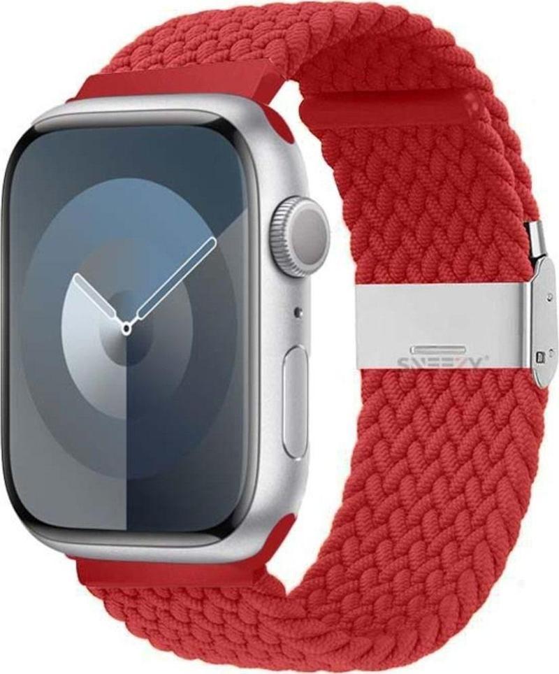 Apple Watch 38-40-41Mm İle Uyumlu Metal Klips Solo Fiberlink Örgü Kordon