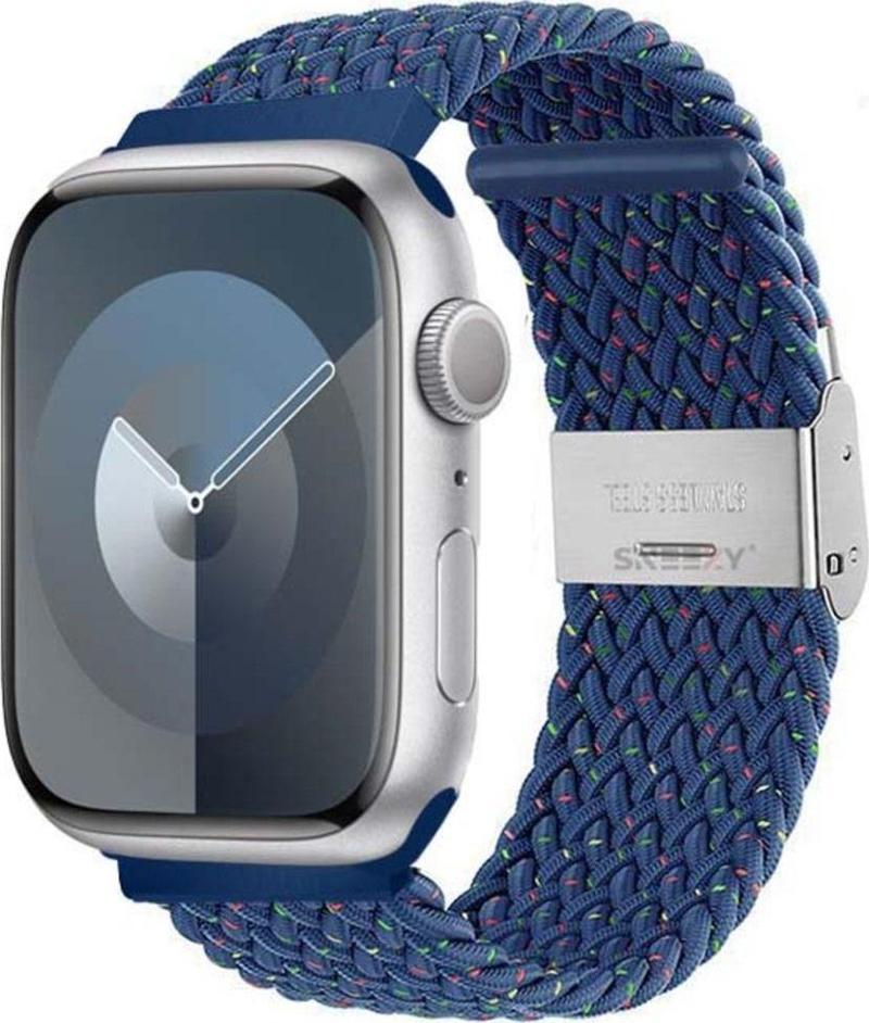 Apple Watch 38-40-41Mm İle Uyumlu Metal Klips Solo Fiberlink Örgü Kordon