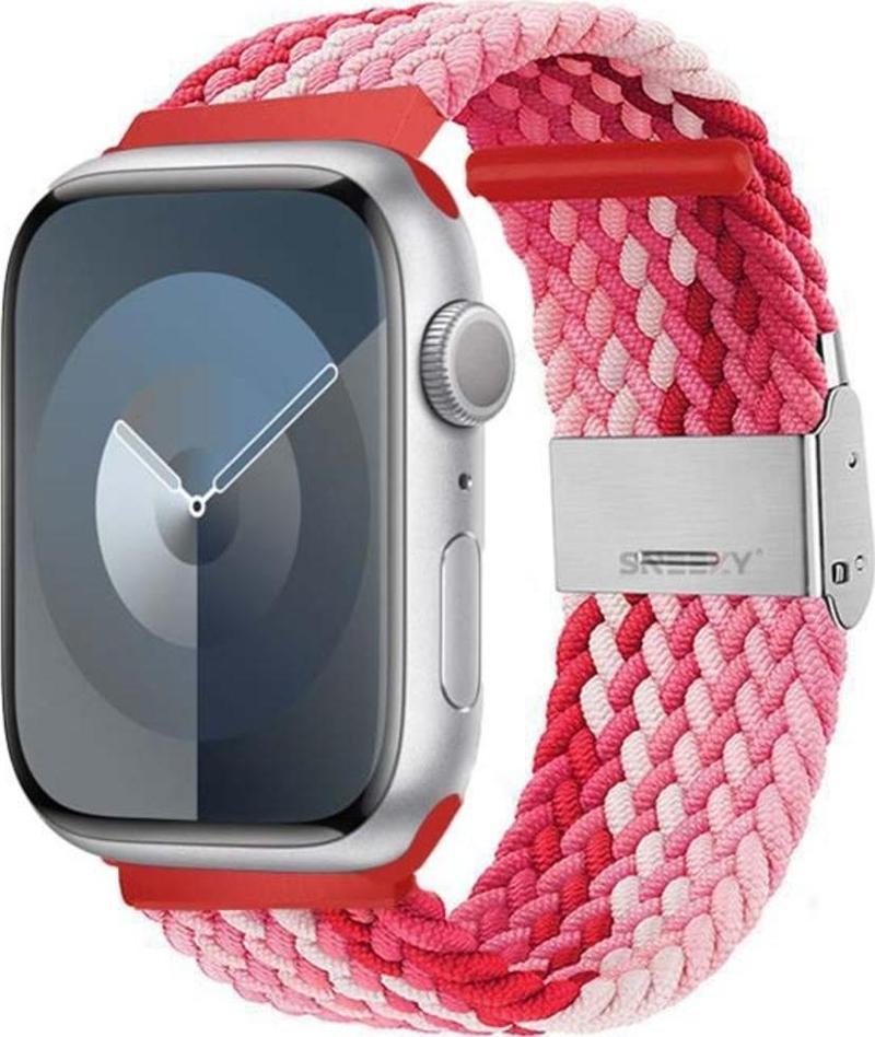 Apple Watch 38-40-41Mm İle Uyumlu Metal Klips Solo Fiberlink Örgü Kordon