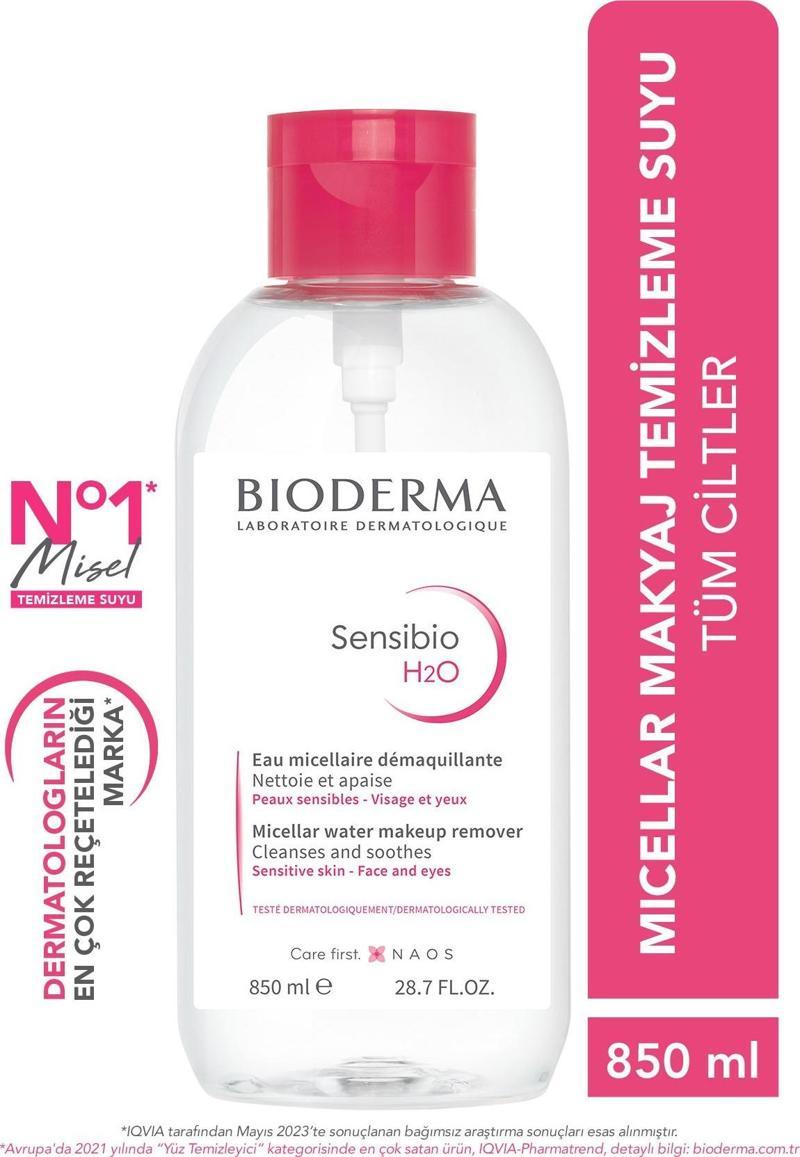 Sensibio H2O Micellar Makyaj Temizleme Suyu 850 Ml Büyük Boy Hassas Ve Normal Ciltler