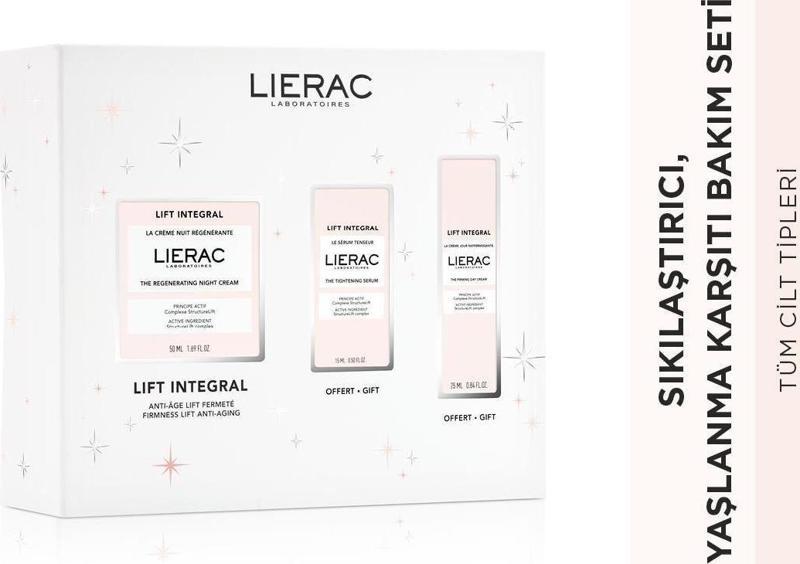 Lift Integral Sıkılaştırıcı, Yenileyici, Vegan, Gündüz Kremi 50 Ml Serum 15 Ml Gece Kremi 25 Ml