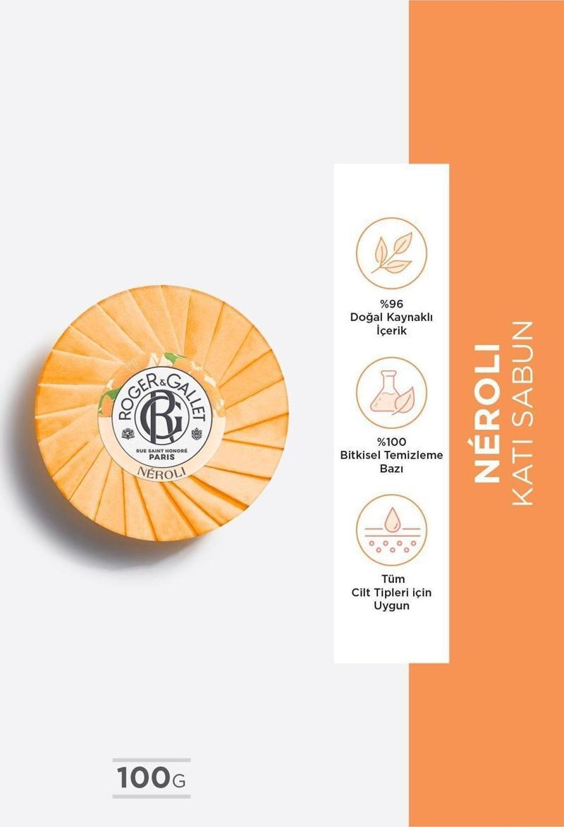 Neroli Bitkisel, Ölmez Otu, Portakal Çiçeği Özlü, Canlandırıcı, Parfümlü Katı Sabun 100Gr