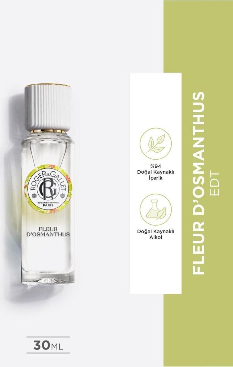 Fleur D’Osmanthus Edt Mandalina, Osmanthus Özlü, Çiçeksi-Meyvemsi, Enerji Veren Parfüm 30 Ml