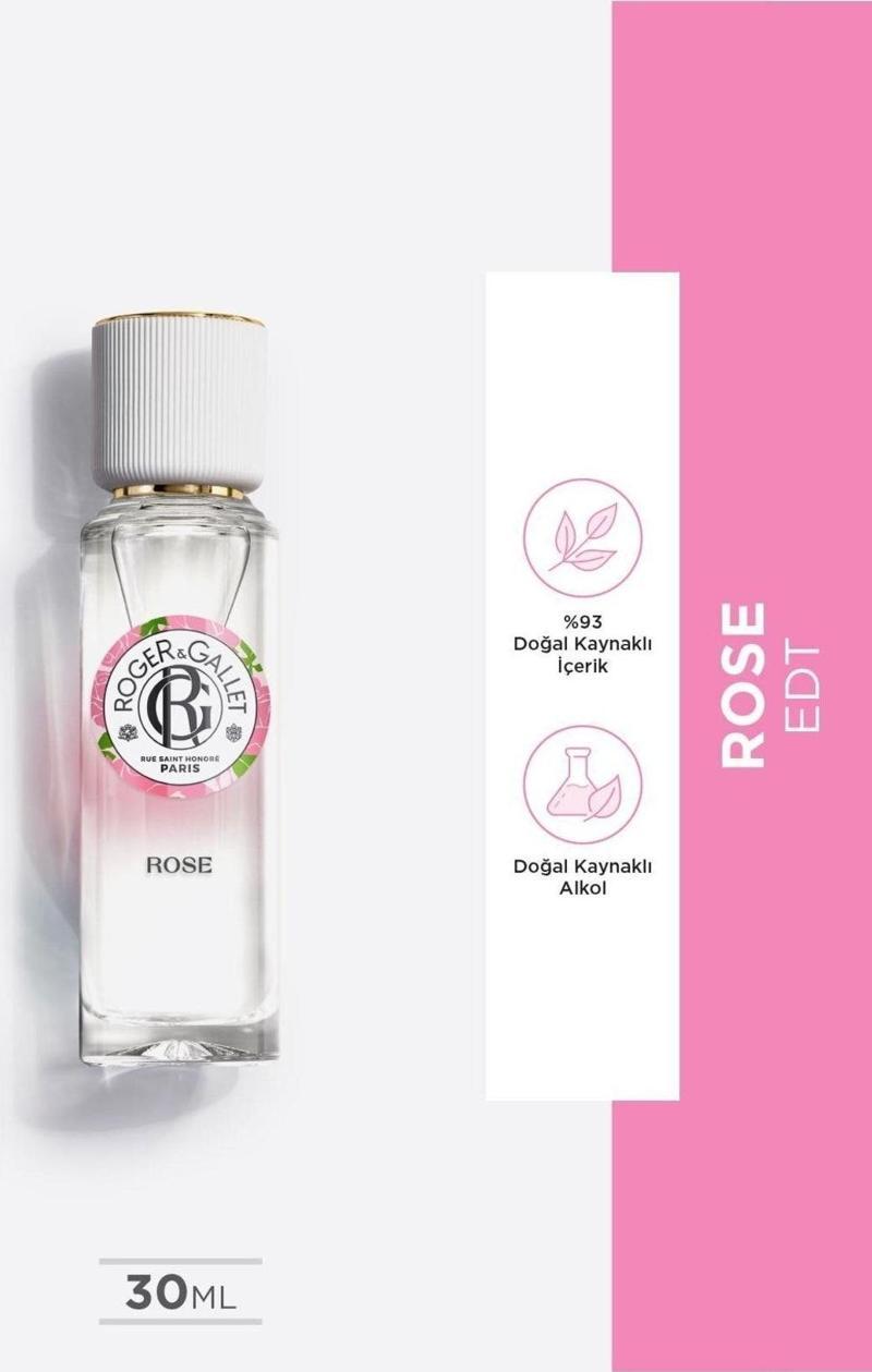 Rose Edt Italyan Mandalinası, Isparta Gülü, Misk Içeren, Çiçeksi, Rahatlatıcı Parfüm 30 Ml