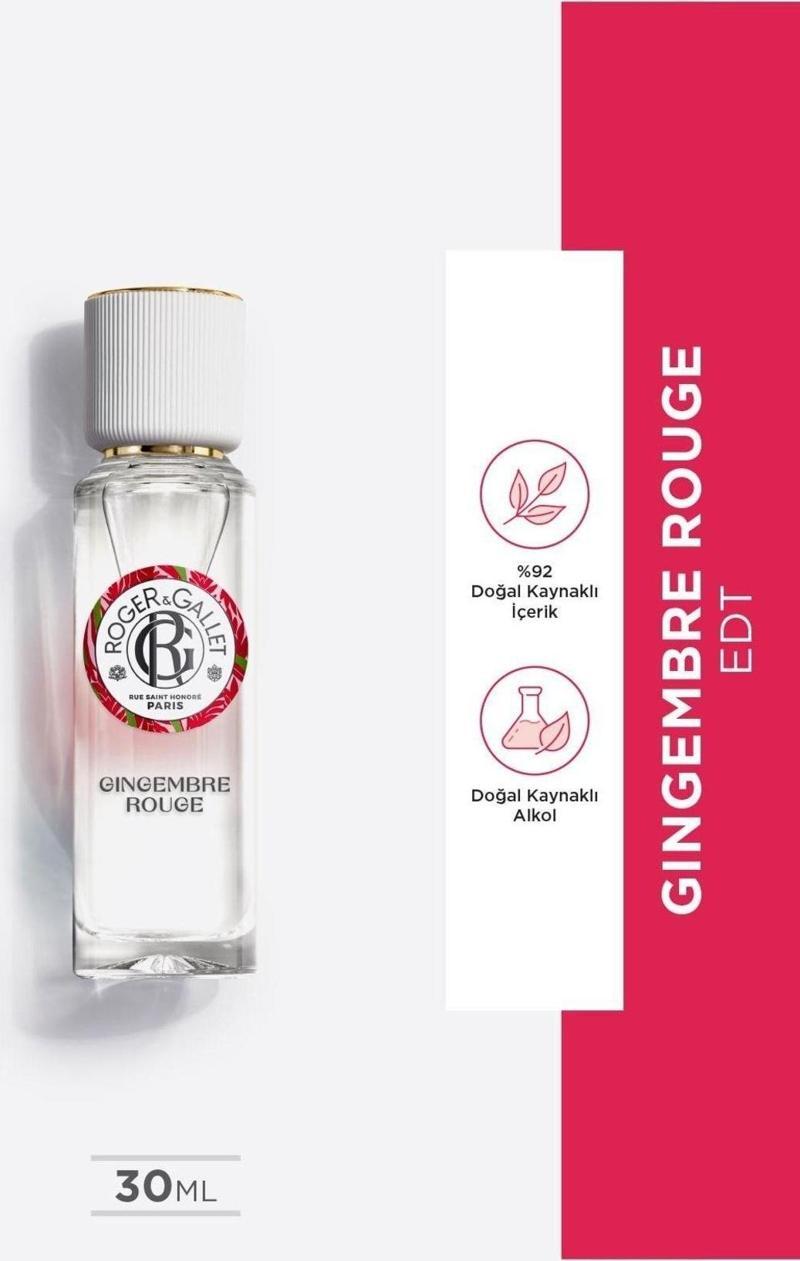 Gingembre Rouge Edt Zencefil Içeren, Meyvemsi-Çiçeksi, Enerji Veren Parfüm 30 Ml