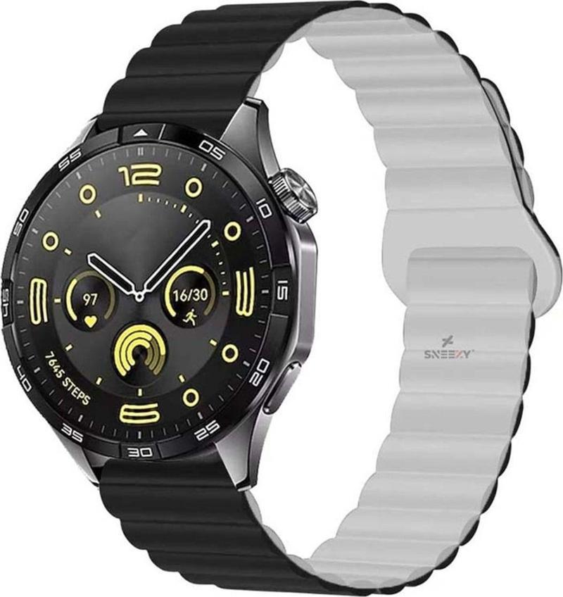 Huawei Watch 3 Elite-Classic 46Mm-Watch 3 Pro-Elite 22Mm Uyumlu Harmony Duo Magnetik Silikon Kordon