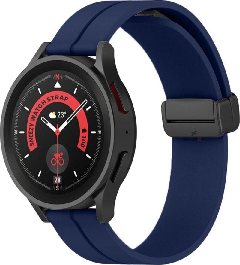 Samsung Galaxy Watch 6 – Classic 40-43-44-47Mm Uyumlu 20Mm Coastal Manyetik Tokalı Silikon Kordon