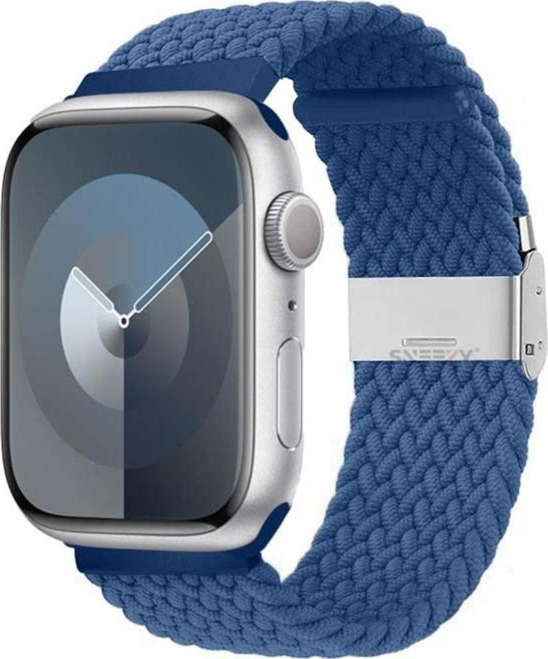 Apple Watch 38-40-41Mm İle Uyumlu Metal Klips Solo Fiberlink Örgü Kordon