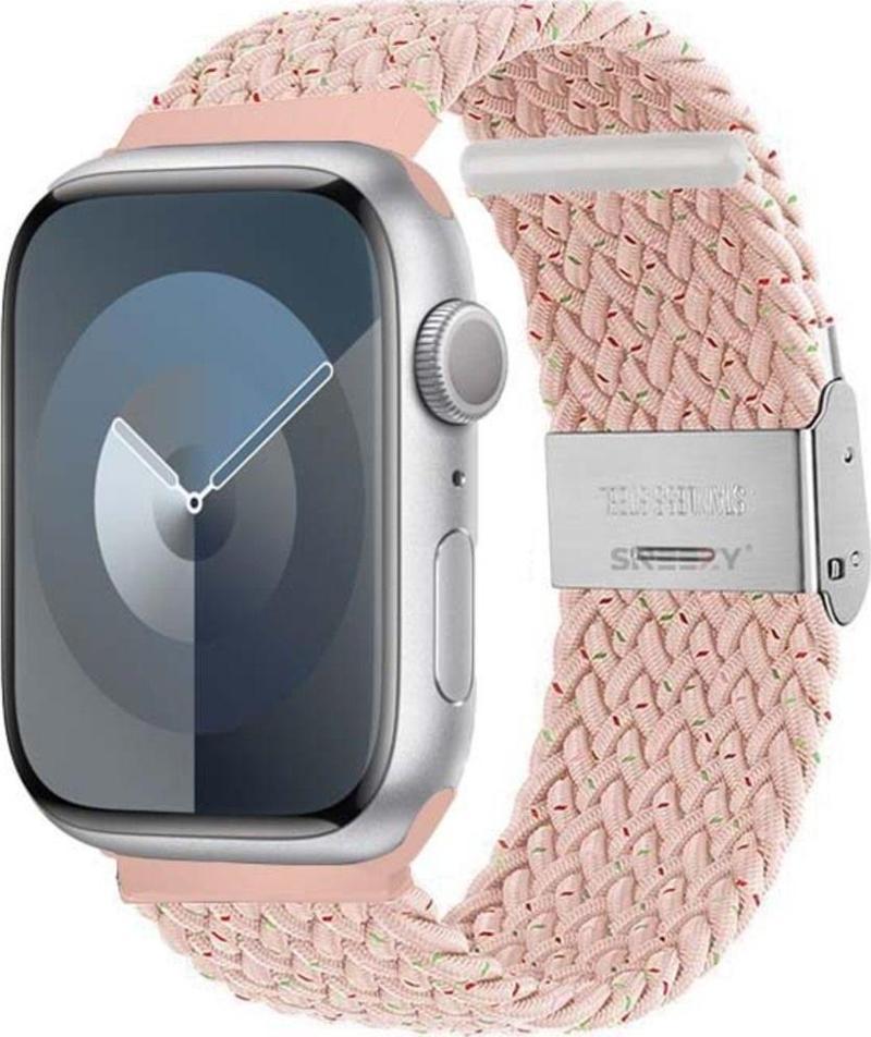 Apple Watch 38-40-41Mm İle Uyumlu Metal Klips Solo Fiberlink Örgü Kordon