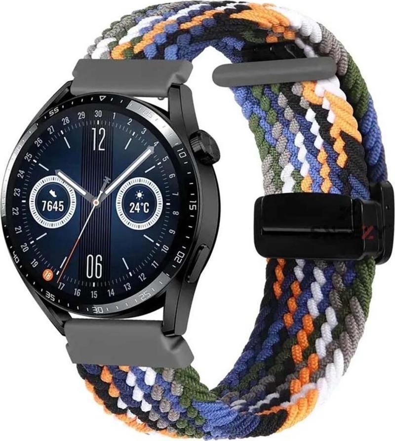 Samsung Galaxy Watch 6 – Classic 40-43-44-47Mm 20Mm Fiberlink Manyetik Tokalı Örgü Kordon