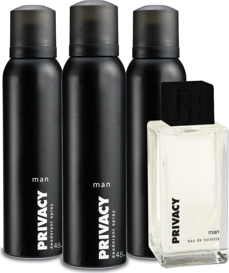 Man Edt Parfüm 100Ml & Deodorant 3X150Ml