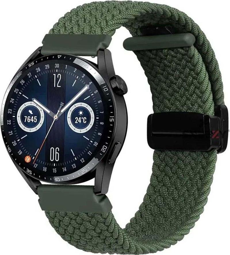 Samsung Galaxy Watch 6 – Classic 40-43-44-47Mm 20Mm Fiberlink Manyetik Tokalı Örgü Kordon