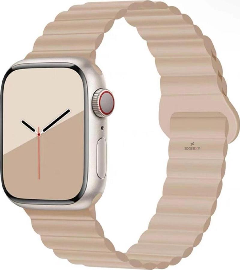 Apple Watch 49Mm Seri 8 Ultra Uyumlu Harmony Duo Magnetik Silikon Kordon