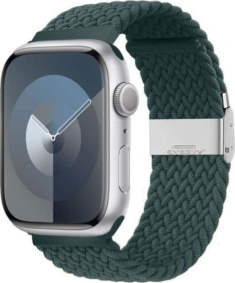 Apple Watch 38-40-41Mm İle Uyumlu Metal Klips Solo Fiberlink Örgü Kordon